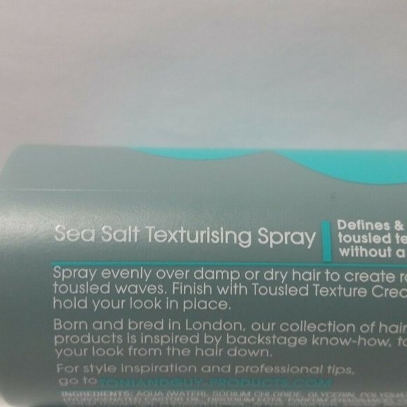 3 Toni & Guy Sea Salt Texturising Spray Texture - Picture 5 of 11